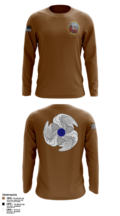 1-222nd AVN RGT 56947189 Long Sleeve Performance Shirt 1