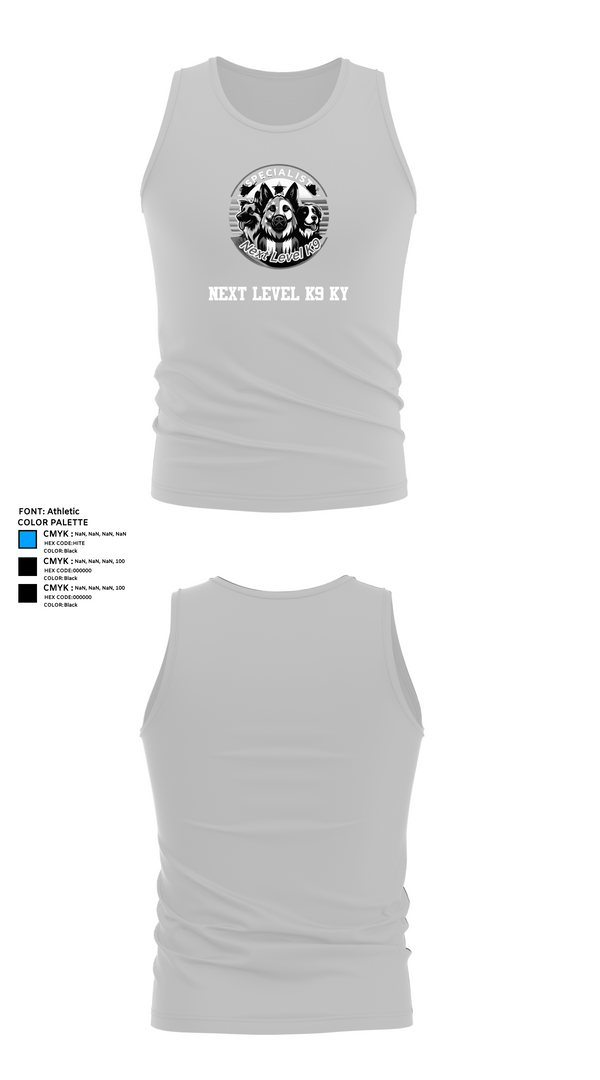 Tank Top, Next Level K9 Ky, E-Sports, Teamtime, Team time, sublimation, custom sports apparel, team uniforms, spirit wear, spiritwear, sports uniforms, custom shirts, team store, custom team store, fundraiser sports, apparel fundraiser