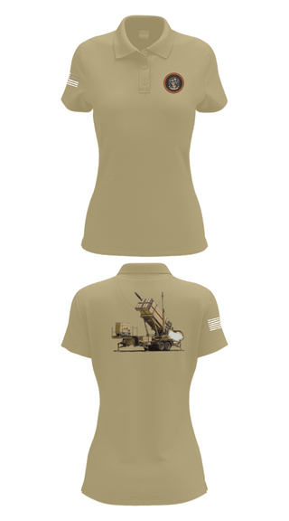 Womens Short Sleeve Performance Polo, Bravo 5-7 ADA, Army, Teamtime, Team time, sublimation, custom sports apparel, team uniforms, spirit wear, spiritwear, sports uniforms, custom shirts, team store, custom team store, fundraiser sports, apparel fundraiser