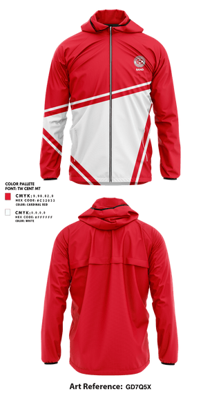 Windbreaker, Centralia High School Band, Spirit Store, Teamtime, Team time, sublimation, custom sports apparel, team uniforms, spirit wear, spiritwear, sports uniforms, custom shirts, team store, custom team store, fundraiser sports, apparel fundraiser
