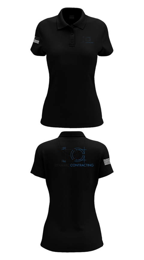 Women's Short Sleeve Performance Polo, Dynamic ContractingDynamic Contracting, , Teamtime, Team time, sublimation, custom sports apparel, team uniforms, spirit wear, spiritwear, sports uniforms, custom shirts, team store, custom team store, fundraiser sports, apparel fundraiser