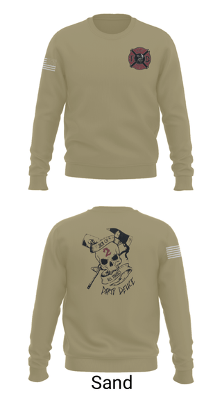 Crew Neck Sweatshirt, 386th ECES/CEF, Fire Department, Teamtime, Team time, sublimation, custom sports apparel, team uniforms, spirit wear, spiritwear, sports uniforms, custom shirts, team store, custom team store, fundraiser sports, apparel fundraiser