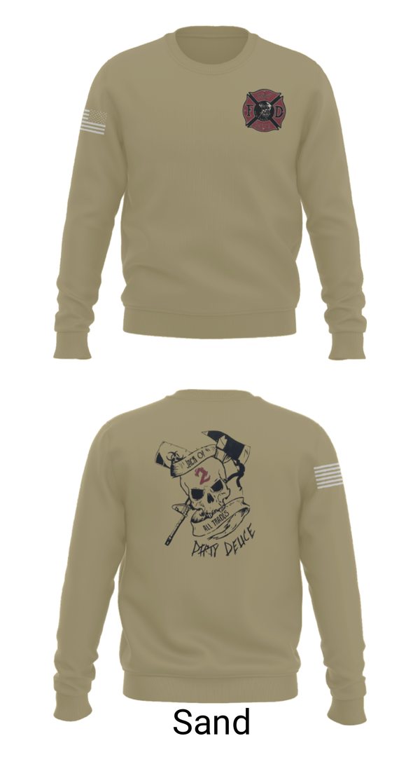 Crew Neck Sweatshirt, 386th ECES/CEF, Fire Department, Teamtime, Team time, sublimation, custom sports apparel, team uniforms, spirit wear, spiritwear, sports uniforms, custom shirts, team store, custom team store, fundraiser sports, apparel fundraiser