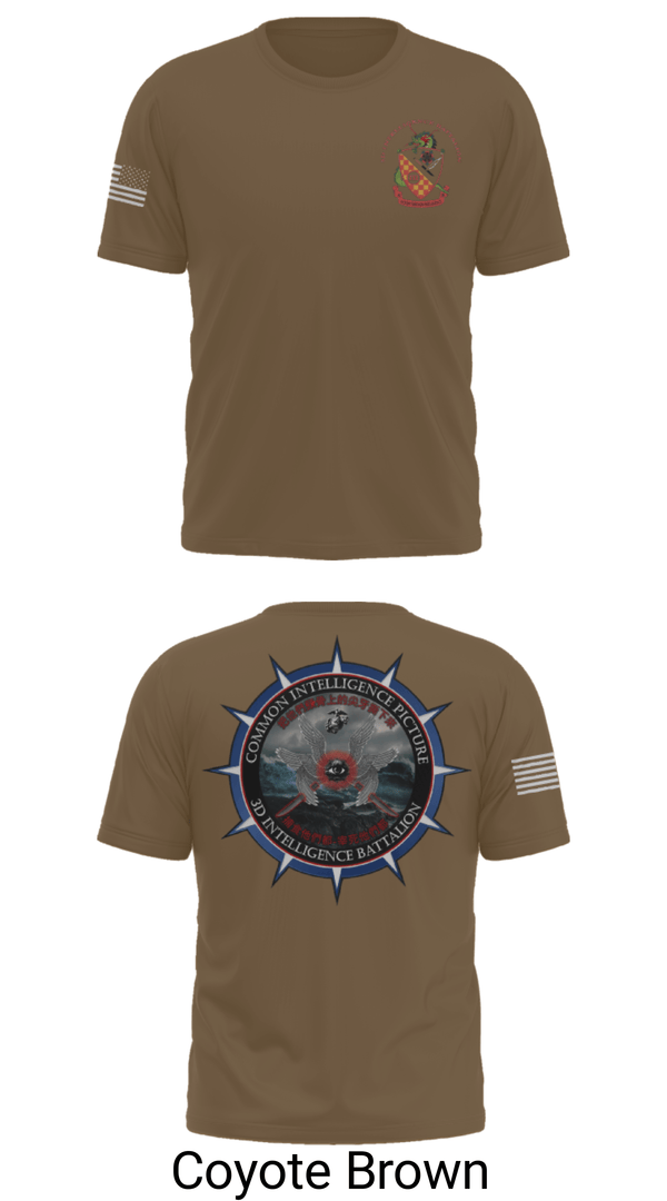 Short Sleeve Performance Shirt, 3rd Intelligence Battalion, Marines, Teamtime, Team time, sublimation, custom sports apparel, team uniforms, spirit wear, spiritwear, sports uniforms, custom shirts, team store, custom team store, fundraiser sports, apparel fundraiser
