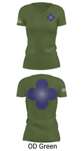 338th Army Band 31554965 Women's Short Sleeve V-neck Shirt - 48