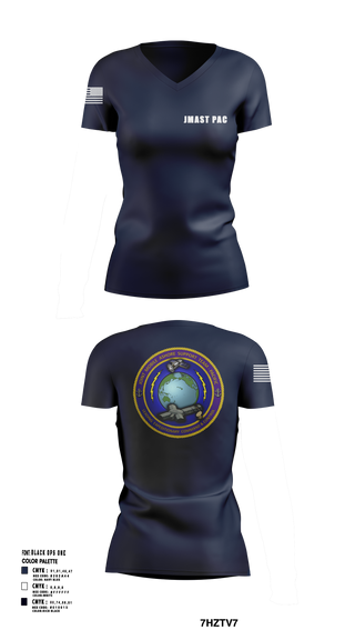 Womens Short Sleeve Vneck Shirt, JMAST PAC, , Teamtime, Team time, sublimation, custom sports apparel, team uniforms, spirit wear, spiritwear, sports uniforms, custom shirts, team store, custom team store, fundraiser sports, apparel fundraiser