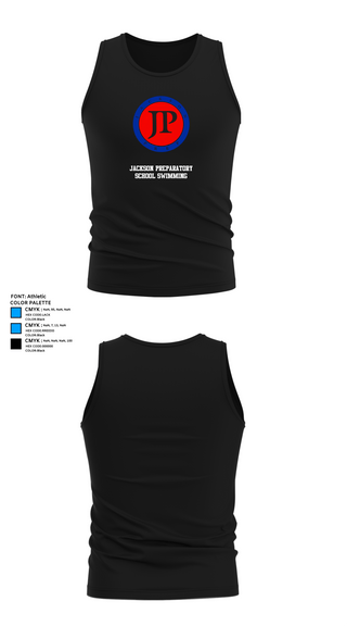 Tank Top, Jackson Preparatory School Swimming, Swimming, Teamtime, Team time, sublimation, custom sports apparel, team uniforms, spirit wear, spiritwear, sports uniforms, custom shirts, team store, custom team store, fundraiser sports, apparel fundraiser