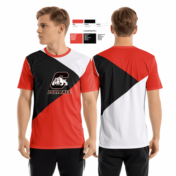 Short Sleeve Performance Shirt, Central High School Football, Football, Teamtime, Team time, sublimation, custom sports apparel, team uniforms, spirit wear, spiritwear, sports uniforms, custom shirts, team store, custom team store, fundraiser sports, apparel fundraiser
