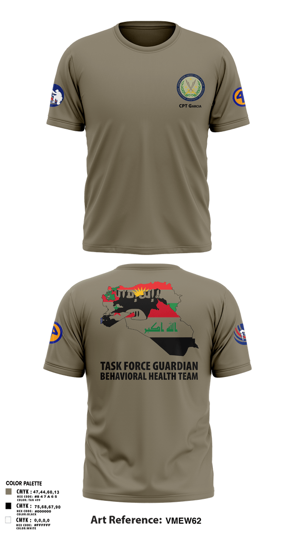 Old School Cotton Feel Shirt, 44th ICBT, National Guard, Teamtime, Team time, sublimation, custom sports apparel, team uniforms, spirit wear, spiritwear, sports uniforms, custom shirts, team store, custom team store, fundraiser sports, apparel fundraiser