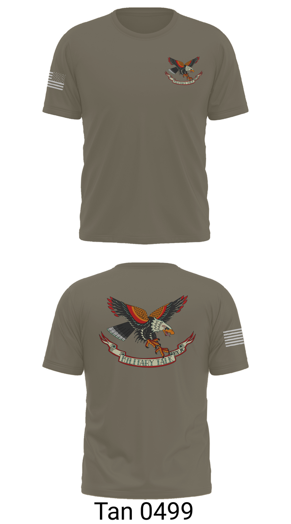 Old School Cotton Feel Shirt, Military Talk by JC, Army, Teamtime, Team time, sublimation, custom sports apparel, team uniforms, spirit wear, spiritwear, sports uniforms, custom shirts, team store, custom team store, fundraiser sports, apparel fundraiser