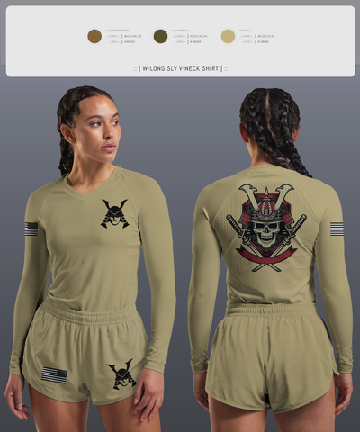 RoNiN 82606858 Women's Long Sleeve V-neck Shirt - 3