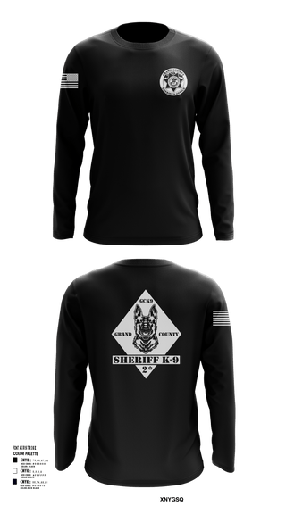 Long Sleeve Performance Shirt, GCSO K9, , Teamtime, Team time, sublimation, custom sports apparel, team uniforms, spirit wear, spiritwear, sports uniforms, custom shirts, team store, custom team store, fundraiser sports, apparel fundraiser