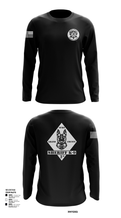 GCSO K9 19813935 Long Sleeve Performance Shirt 102