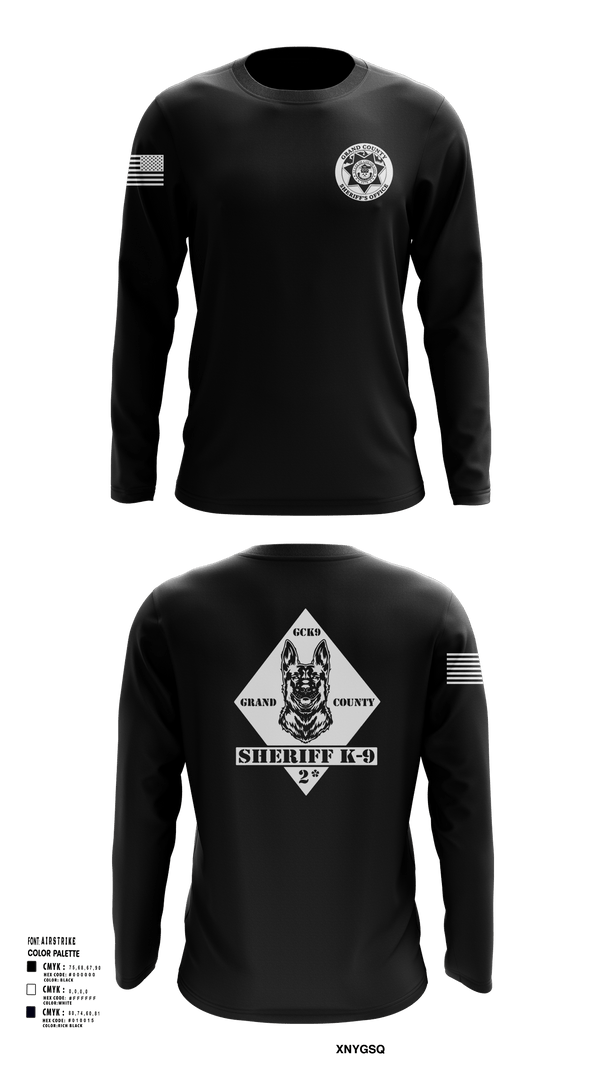 Long Sleeve Performance Shirt, GCSO K9, , Teamtime, Team time, sublimation, custom sports apparel, team uniforms, spirit wear, spiritwear, sports uniforms, custom shirts, team store, custom team store, fundraiser sports, apparel fundraiser