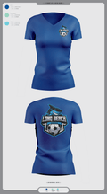 LB shark 25689570 Women's Short Sleeve V-neck Shirt - 1