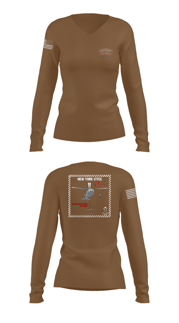 Women's Long Sleeve Vneck Shirt, A Co.2-10 AHB, , Teamtime, Team time, sublimation, custom sports apparel, team uniforms, spirit wear, spiritwear, sports uniforms, custom shirts, team store, custom team store, fundraiser sports, apparel fundraiser