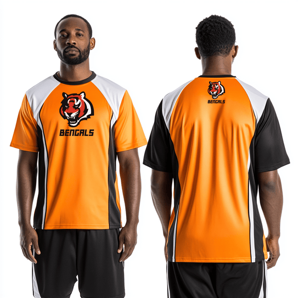 Short Sleeve Performance Shirt, Bengals, , Teamtime, Team time, sublimation, custom sports apparel, team uniforms, spirit wear, spiritwear, sports uniforms, custom shirts, team store, custom team store, fundraiser sports, apparel fundraiser