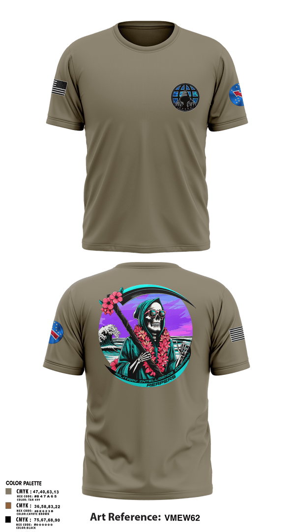 Old School Cotton Feel Shirt, REAPERS, FT SHAFTER, , Teamtime, Team time, sublimation, custom sports apparel, team uniforms, spirit wear, spiritwear, sports uniforms, custom shirts, team store, custom team store, fundraiser sports, apparel fundraiser