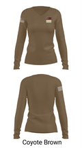 HHD 166th Regiment 4853273 Women's Long Sleeve V-neck Shirt - 17
