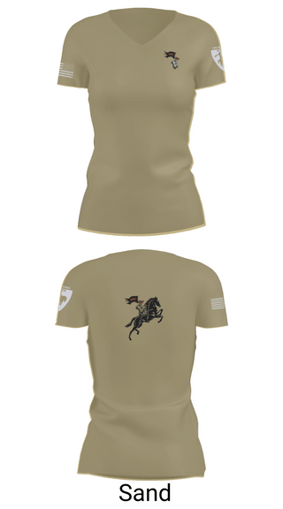 Womens Short Sleeve Vneck Shirt, Oklahoma State University Ranger Challenge, Army, Teamtime, Team time, sublimation, custom sports apparel, team uniforms, spirit wear, spiritwear, sports uniforms, custom shirts, team store, custom team store, fundraiser sports, apparel fundraiser