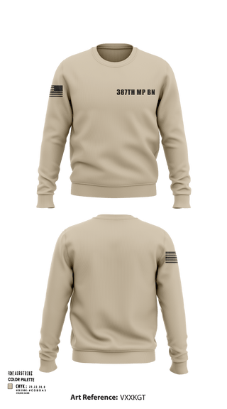 Crew Neck Sweatshirt, 387th MP BN, , Teamtime, Team time, sublimation, custom sports apparel, team uniforms, spirit wear, spiritwear, sports uniforms, custom shirts, team store, custom team store, fundraiser sports, apparel fundraiser