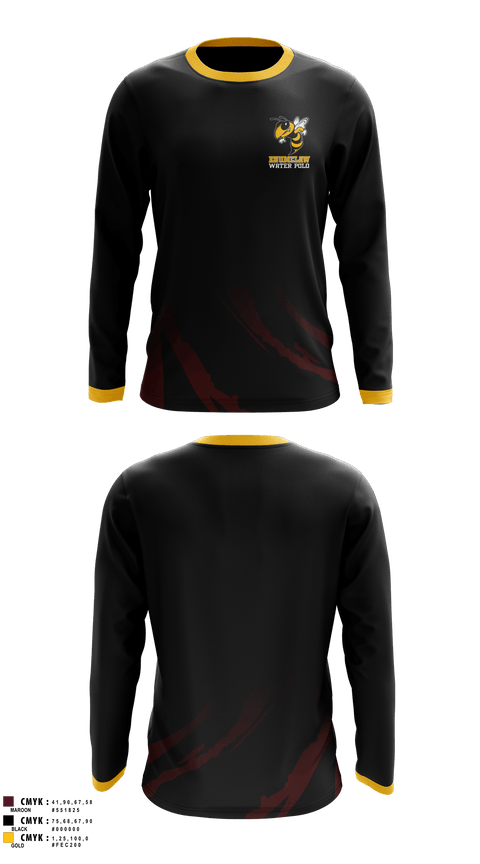 Long Sleeve Performance Shirt, Enumclaw High School Water Polo, Water Polo, Teamtime, Team time, sublimation, custom sports apparel, team uniforms, spirit wear, spiritwear, sports uniforms, custom shirts, team store, custom team store, fundraiser sports, apparel fundraiser