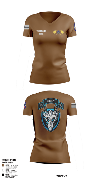 Womens Short Sleeve Vneck Shirt, 112th CRD, Army, Teamtime, Team time, sublimation, custom sports apparel, team uniforms, spirit wear, spiritwear, sports uniforms, custom shirts, team store, custom team store, fundraiser sports, apparel fundraiser