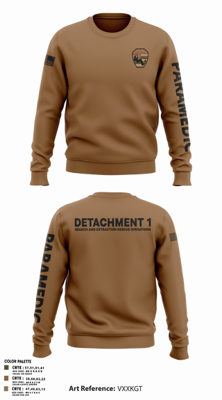 Crew Neck Sweatshirt, Detachment 1, Air Force, Teamtime, Team time, sublimation, custom sports apparel, team uniforms, spirit wear, spiritwear, sports uniforms, custom shirts, team store, custom team store, fundraiser sports, apparel fundraiser