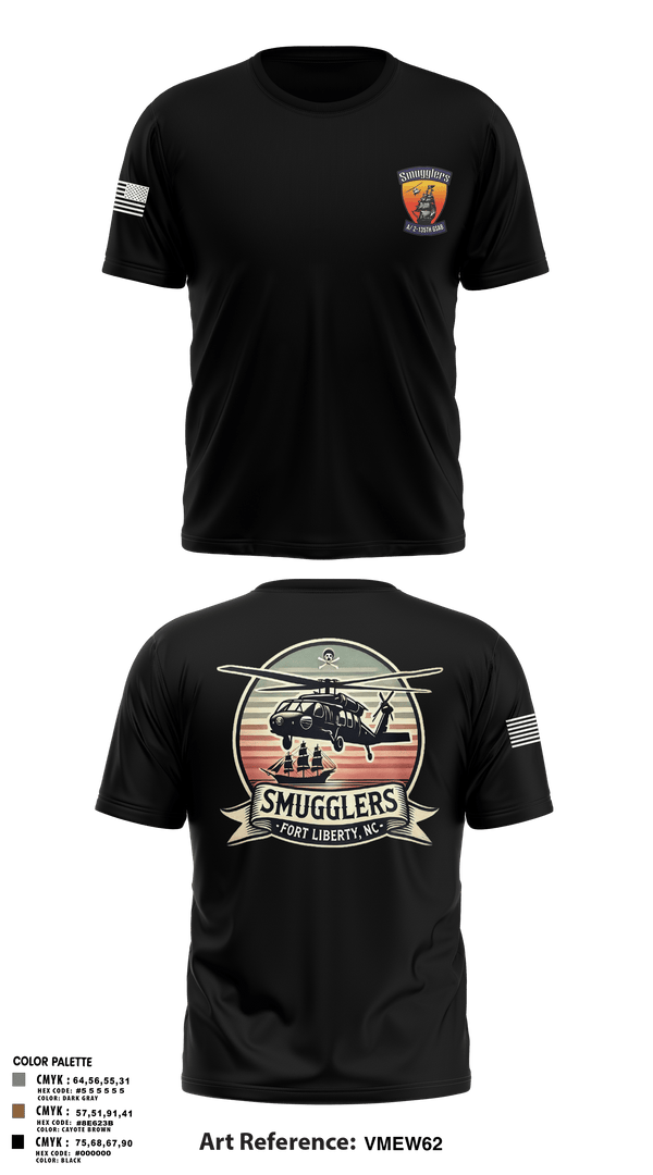Old School Cotton Feel Shirt, A/2135th GSAB “SMUGGLERS”, Army, Teamtime, Team time, sublimation, custom sports apparel, team uniforms, spirit wear, spiritwear, sports uniforms, custom shirts, team store, custom team store, fundraiser sports, apparel fundraiser