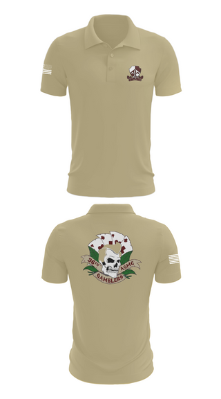 Short Sleeve Performance Polo, Gamblers, Army, Teamtime, Team time, sublimation, custom sports apparel, team uniforms, spirit wear, spiritwear, sports uniforms, custom shirts, team store, custom team store, fundraiser sports, apparel fundraiser