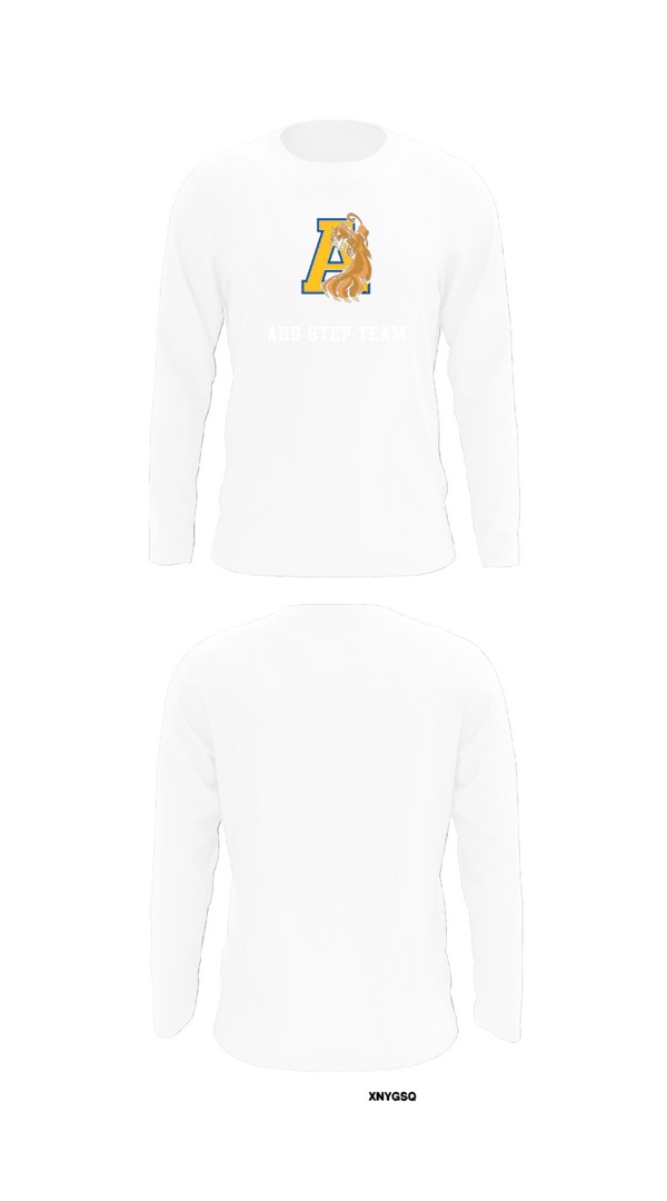 Long Sleeve Performance Shirt, AHS STEP TEAM, Women's Soccer, Teamtime, Team time, sublimation, custom sports apparel, team uniforms, spirit wear, spiritwear, sports uniforms, custom shirts, team store, custom team store, fundraiser sports, apparel fundraiser