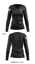 Airborne Women's Long Sleeve V-neck Shirt - 2