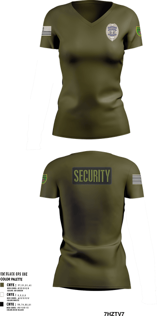 Womens Short Sleeve Vneck Shirt, Southern Security & Patrol Services, Police, Teamtime, Team time, sublimation, custom sports apparel, team uniforms, spirit wear, spiritwear, sports uniforms, custom shirts, team store, custom team store, fundraiser sports, apparel fundraiser