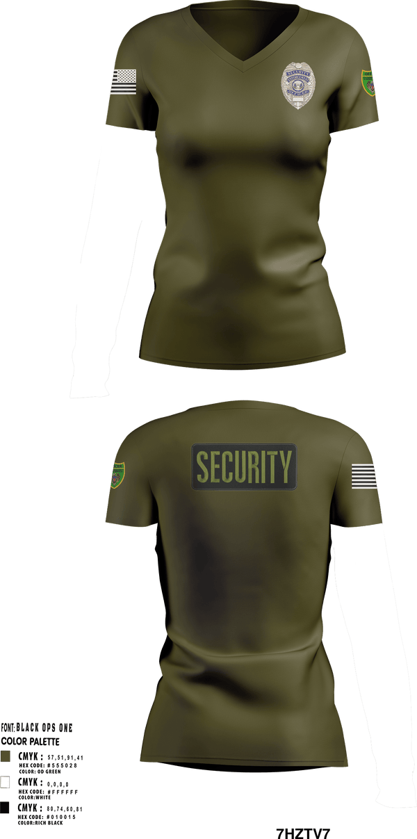 Womens Short Sleeve Vneck Shirt, Southern Security & Patrol Services, Police, Teamtime, Team time, sublimation, custom sports apparel, team uniforms, spirit wear, spiritwear, sports uniforms, custom shirts, team store, custom team store, fundraiser sports, apparel fundraiser