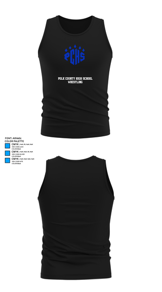 Tank Top, Polk County High School Wrestling, Wrestling, Teamtime, Team time, sublimation, custom sports apparel, team uniforms, spirit wear, spiritwear, sports uniforms, custom shirts, team store, custom team store, fundraiser sports, apparel fundraiser