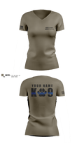 Vance County Sheriff's Office  K9 Unit 48237740 Women's Short Sleeve V-neck Shirt - 9
