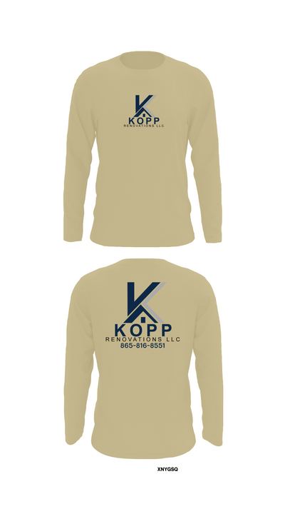 Kopp Renovations 26742282 Long Sleeve Performance Shirt - 14