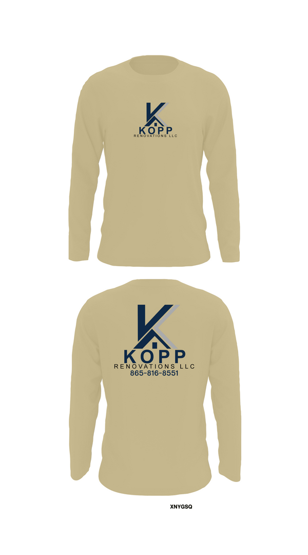 Long Sleeve Performance Shirt, Kopp Renovations, , Teamtime, Team time, sublimation, custom sports apparel, team uniforms, spirit wear, spiritwear, sports uniforms, custom shirts, team store, custom team store, fundraiser sports, apparel fundraiser