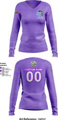 MVP Cruise 2025 37485566 Women's Long Sleeve V-neck Shirt -1 2