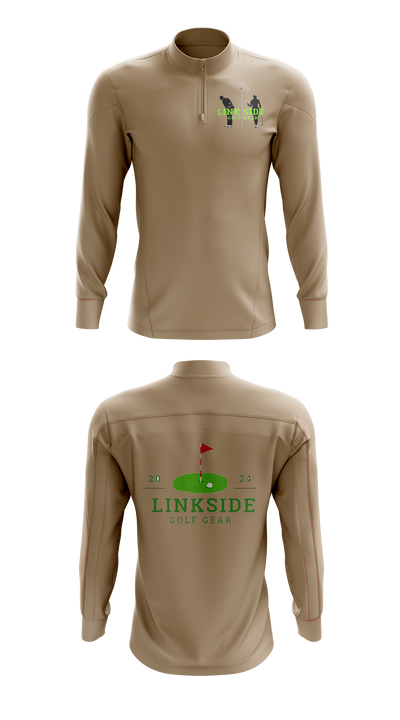 On the Links Golf Co 48920069 Quarter Zip Jacket - 41