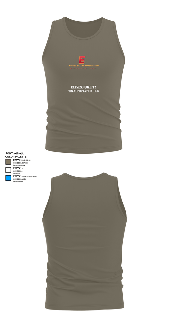 Tank Top, Express Quality Transportation LLC, , Teamtime, Team time, sublimation, custom sports apparel, team uniforms, spirit wear, spiritwear, sports uniforms, custom shirts, team store, custom team store, fundraiser sports, apparel fundraiser