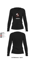 418 MLC 48598349 Women's Long Sleeve V-neck Shirt - 22