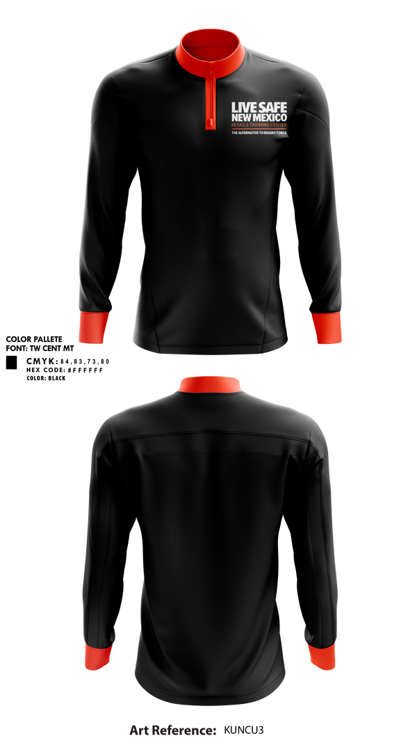Quarter Zip Jacket, Live Safe New Mexico, , Teamtime, Team time, sublimation, custom sports apparel, team uniforms, spirit wear, spiritwear, sports uniforms, custom shirts, team store, custom team store, fundraiser sports, apparel fundraiser
