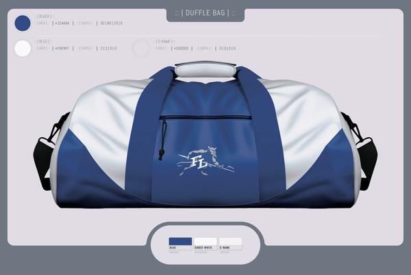 Duffle Bag, Fort Lupton, Women's Volleyball, Teamtime, Team time, sublimation, custom sports apparel, team uniforms, spirit wear, spiritwear, sports uniforms, custom shirts, team store, custom team store, fundraiser sports, apparel fundraiser