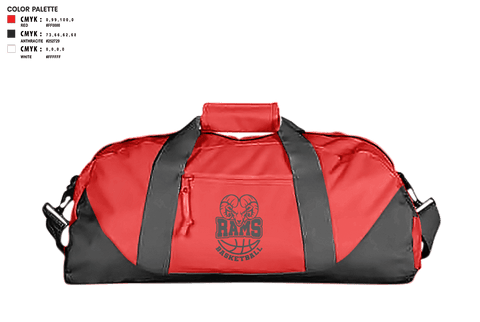 Duffle Bag, Clearwater Valley High School Basketball, Men's Basketball, Teamtime, Team time, sublimation, custom sports apparel, team uniforms, spirit wear, spiritwear, sports uniforms, custom shirts, team store, custom team store, fundraiser sports, apparel fundraiser