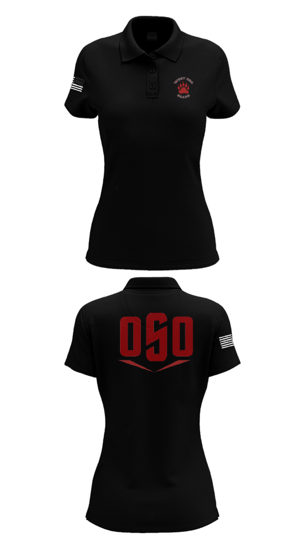 Womens Short Sleeve Performance Polo, West Oso High School Cheer, Cheer, Teamtime, Team time, sublimation, custom sports apparel, team uniforms, spirit wear, spiritwear, sports uniforms, custom shirts, team store, custom team store, fundraiser sports, apparel fundraiser