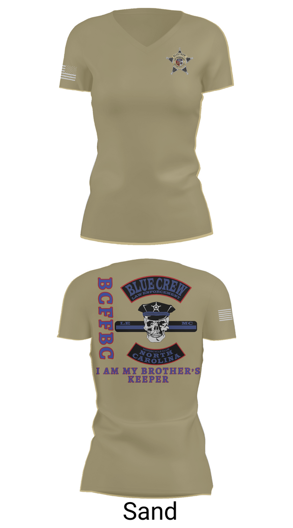Womens Short Sleeve Vneck Shirt, Bluecrew law enforcement motorcycle club, , Teamtime, Team time, sublimation, custom sports apparel, team uniforms, spirit wear, spiritwear, sports uniforms, custom shirts, team store, custom team store, fundraiser sports, apparel fundraiser