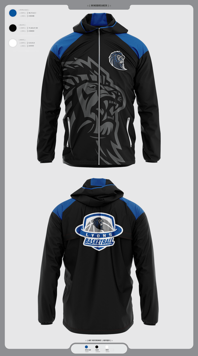 Lyons Middle School Basketball 91103504 Windbreaker - 4