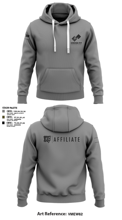 CrossFit Diamond Steel 93169712 Hoodie - 1