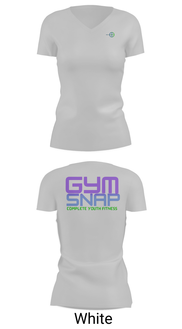 Womens Short Sleeve Vneck Shirt, Gym SNAP Track, Track & Field, Teamtime, Team time, sublimation, custom sports apparel, team uniforms, spirit wear, spiritwear, sports uniforms, custom shirts, team store, custom team store, fundraiser sports, apparel fundraiser